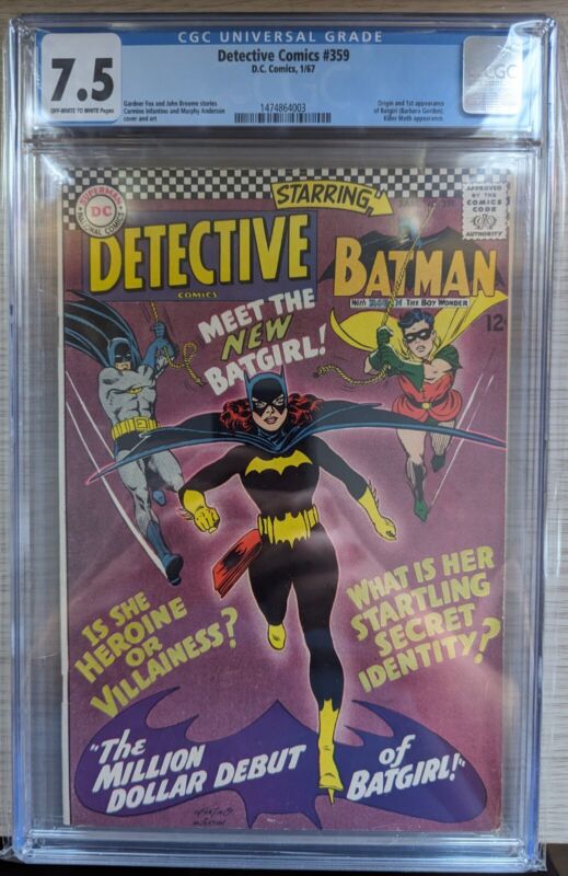 Detective Comics #359 1st Appearance of Batgirl CGC 7.5 White Pages Key Issue

Ends Mon 13th May @ 7:29pm

ebay.co.uk/itm/Detective-…

#ad #comics #marvelcomic #imagecomics #DCComics