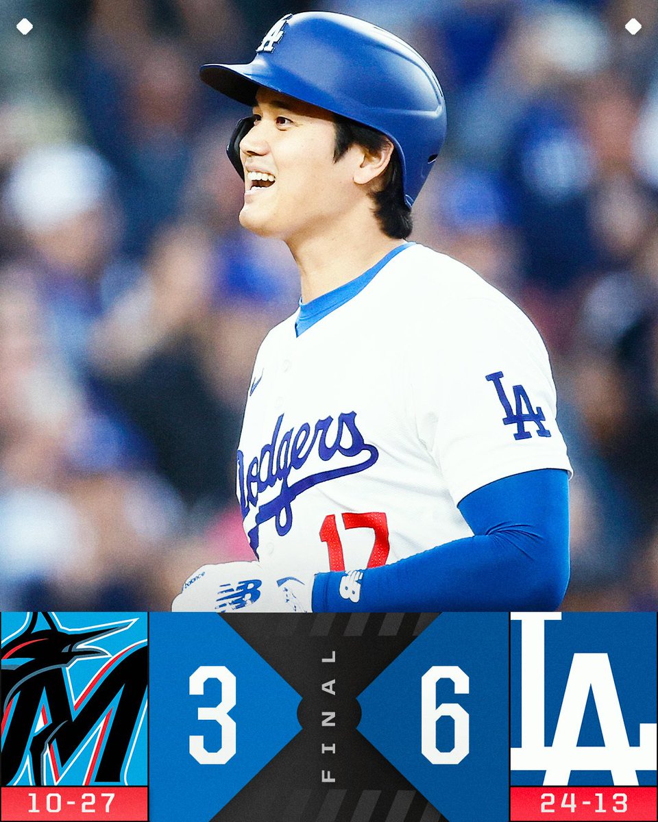 Dodgershaiku1's tweet photo. Haiku 5/6/24
Braves 3 Dodgers 6

We got Buehler back
Sho, Freeman go back to back
Vesia seals the win 

#walkerbuehler #dodgerstadium
#letsgododgers💙⚾️ 
#homeruns #shoheiohtani #freddiefreeman #jamesoutman #teoscarhernandez #nickgordon #MarlinsBeisbol https://t.co/lFfnIv51OA