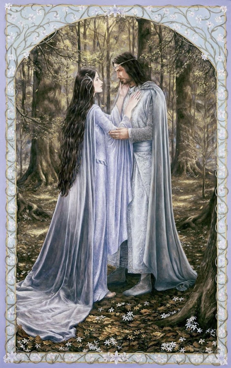 Arwen and Aragorn by Matthew Stewart