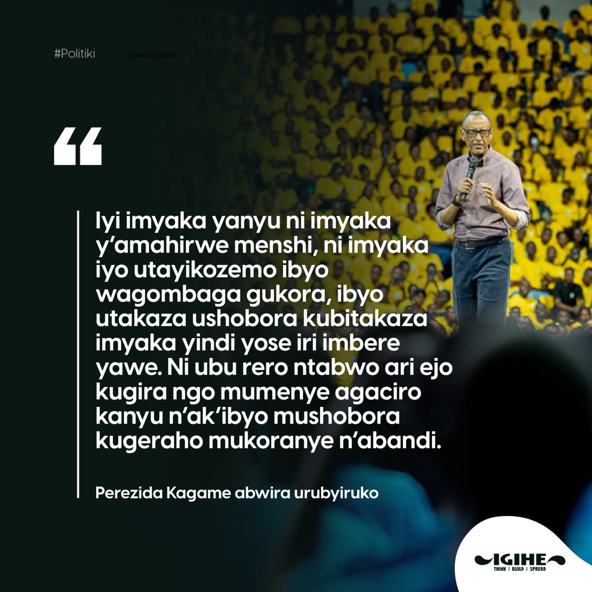 RwandaYouthVol1's tweet image. urubyiruko rw'Abakorerabushake dushimiye bikomeye impanuro twahawe numukuru w'igihugu HE #PaulKagame Aho uyu munsi twizihizaga imyaka 10 dutangiye kwitangira igihugu.

Impanuro mwaduhaye tuzazikurikiza mubyeyi 👏🏾 

@RwandaLocalGov