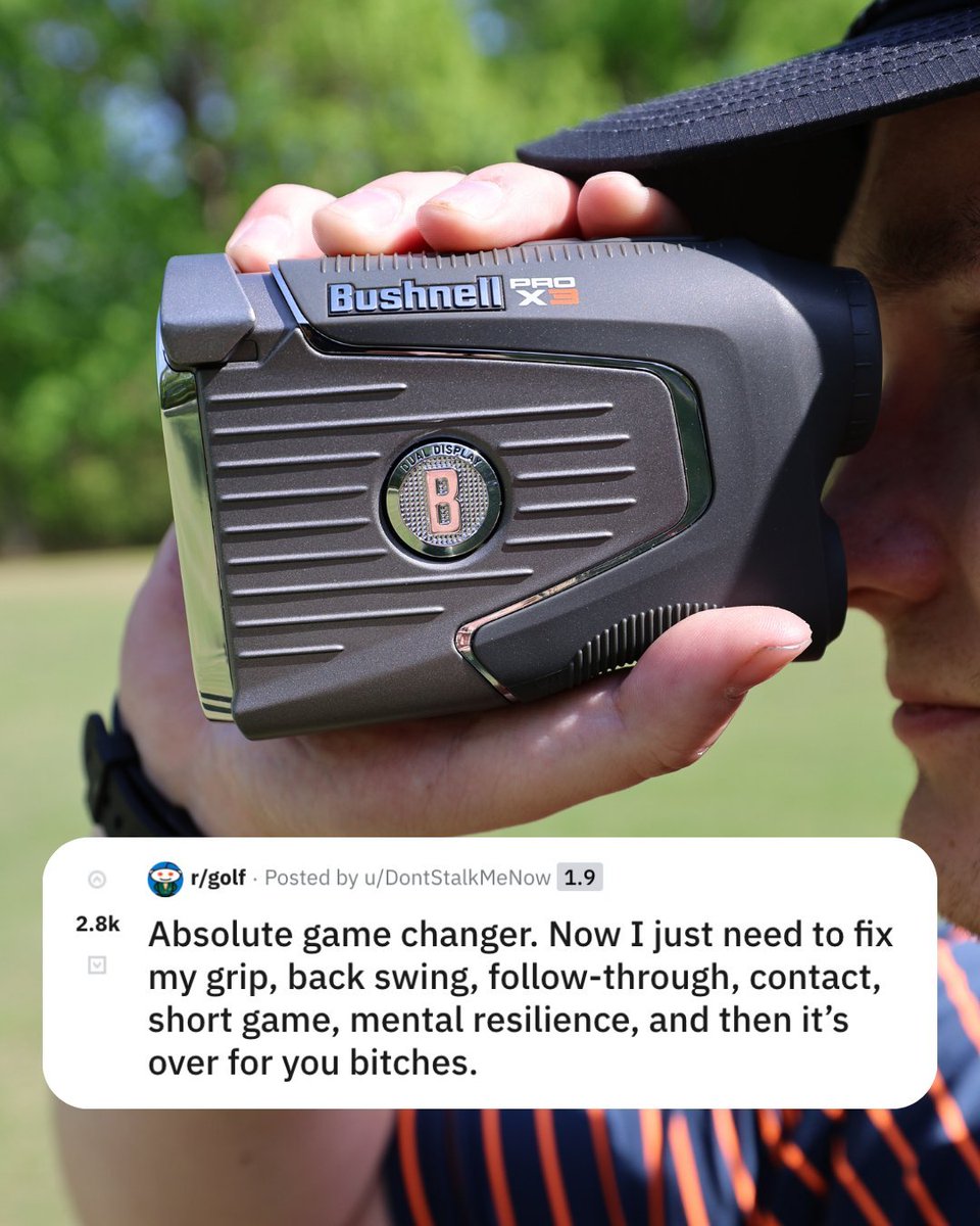 Can't have everything 🤷‍♀️ @BushnellGolf Pro X3 Review ➡️ bit.ly/3tMcP8R