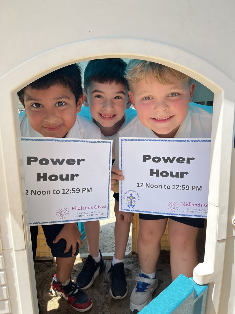 It’s POWER HOUR!! 
Donate online now and help us win an additional $2500 for the most unique donors during the Aflac Power Hour! 
Make a donation:
midlandsgives.org/StPetersCathol…

#WeLoveStPeters #MidlandsGives