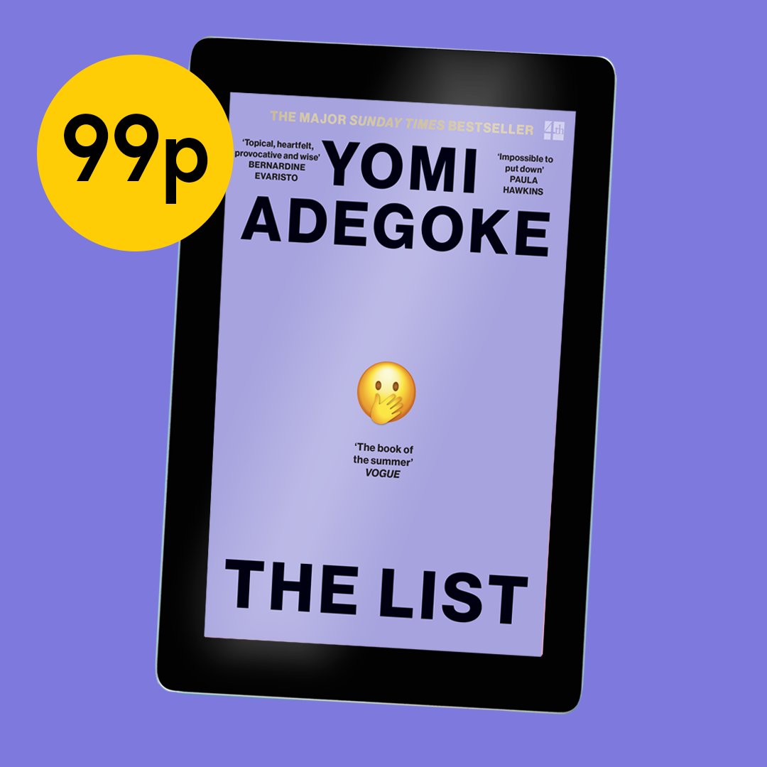 THE LIST by @YomiAdegoke is just 99p for all of May in Amazon's monthly Kindle deal! 💜 Check out this incredible deal here: ow.ly/3KjT50RyEbB
