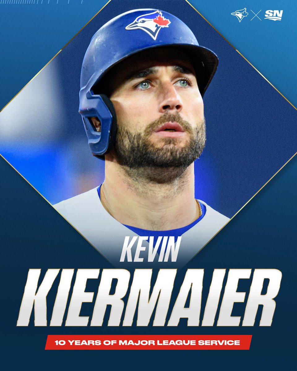 Congratulations to Kevin Kiermaier on reaching 10 years of Major League service. 👏