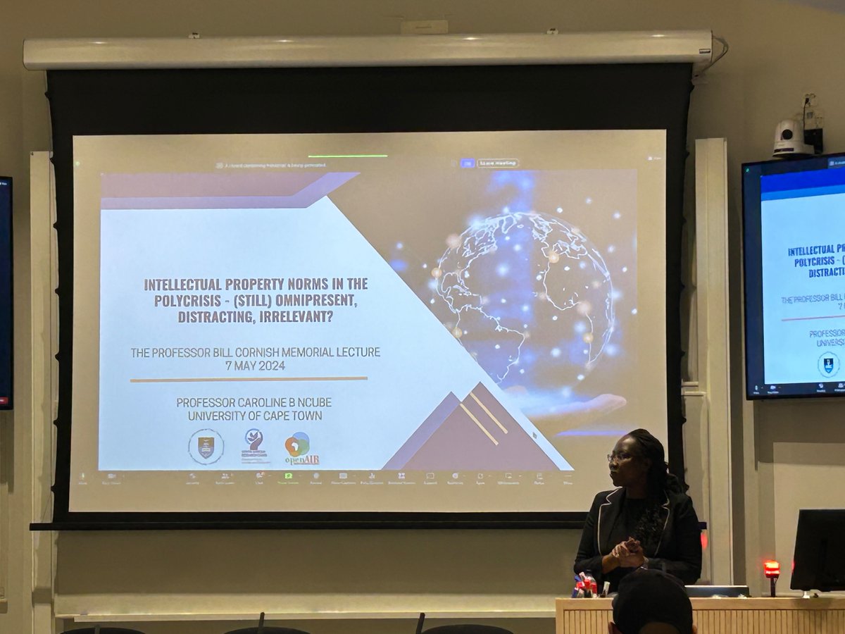 Delighted to be at the Professor Bill Cornish Memorial Lecture 2024 @LSELaw on “Intellectual Property norms in the Polycrisis – (Still) Omnipresent, Distracting, Irrelevant?” delivered by Professor Caroline Ncube from @UctLaw as wonderfully organised by @DrLukeMcDonagh @hutko