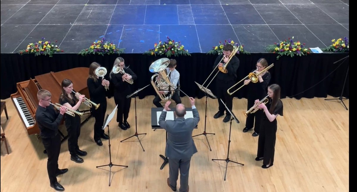 The South Ayrshire Brass Ensemble were runners-up in the @SYMusicians Brass Ensemble of the year competition. A fantastic achievement for a great group of young people. It is a pleasure to work with them all. Congratulations to the winners from Campbeltown Brass 🥳🎵🎺