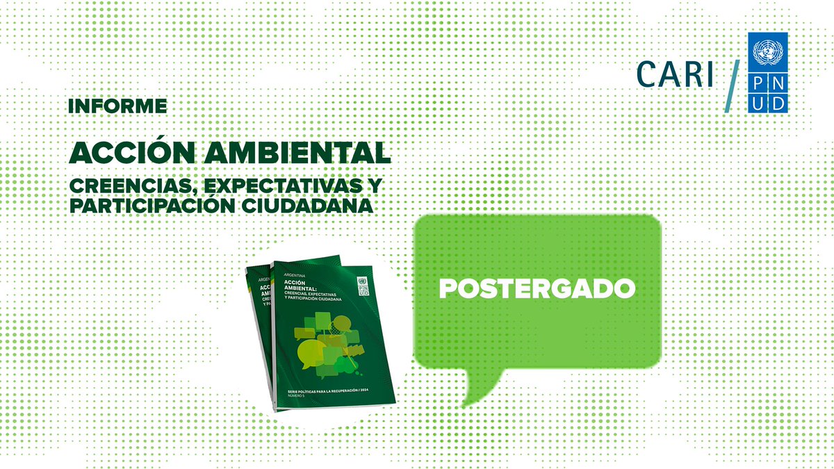 -LANZAMIENTO POSTERGADO-

Debido a razones de causa mayor, la presentación del informe Acción Ambiental será reprogramada.

¡Estén atentos!