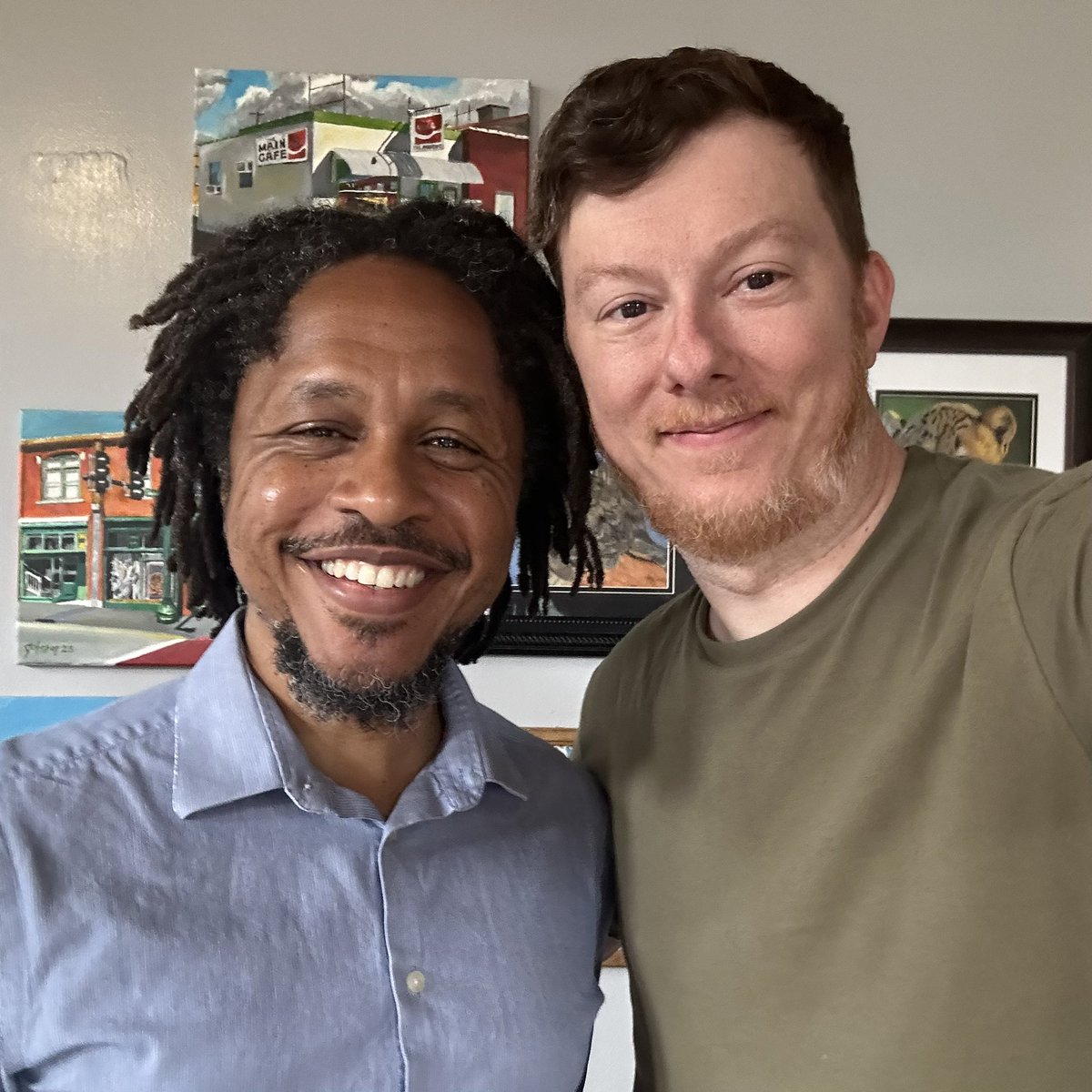 This is my new friend. Patrick is from Kenya and has a passion for music and helping those struggling with mental illness. We took a break from our coffee and work long enough to have a real conversation. These kinds of connections take effort, but they are worth the investment!