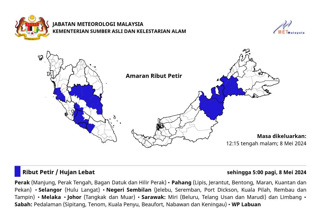 AMARAN RIBUT PETIR. ⛈⛈⛈ #ributpetirmetmalaysia #metmalaysia #NRES #MalaysiaMadani