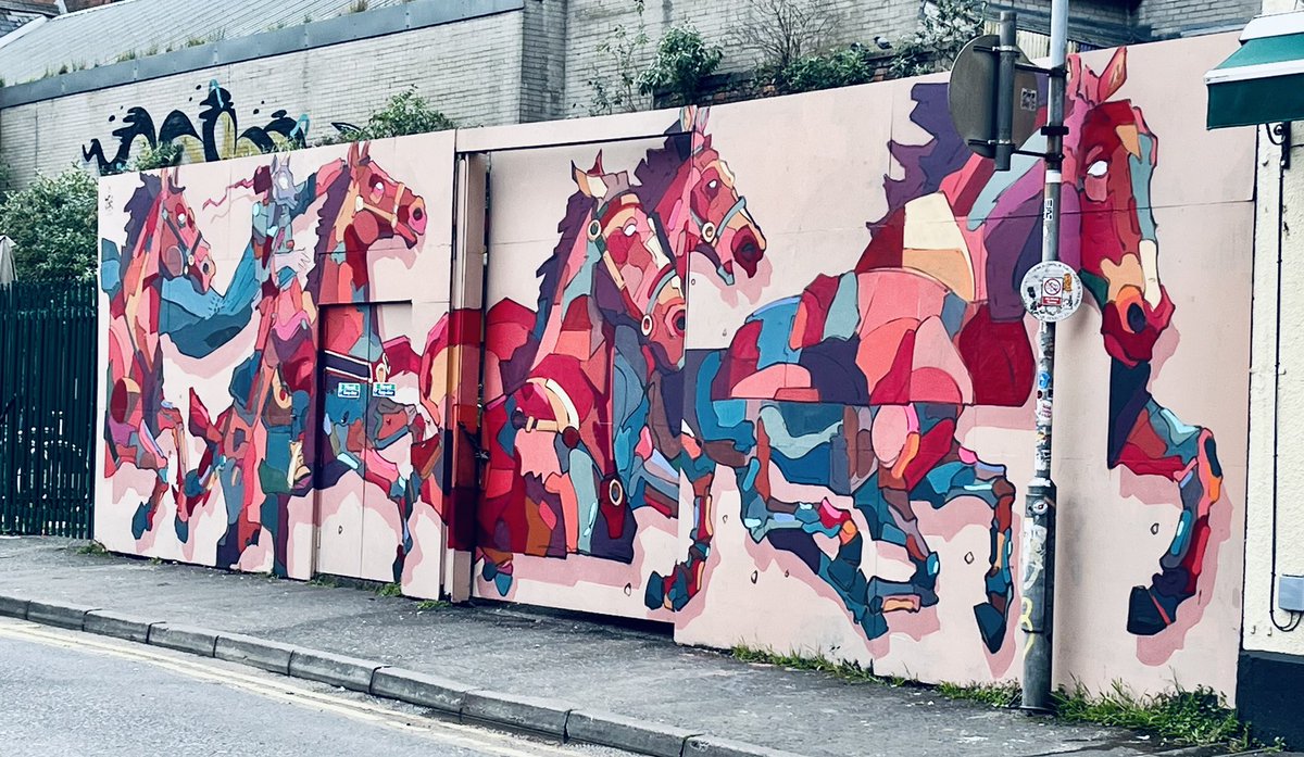 Some new Street Art appearing in Belfast- is it the street art festival @love_belfast ? … looks great ❤️