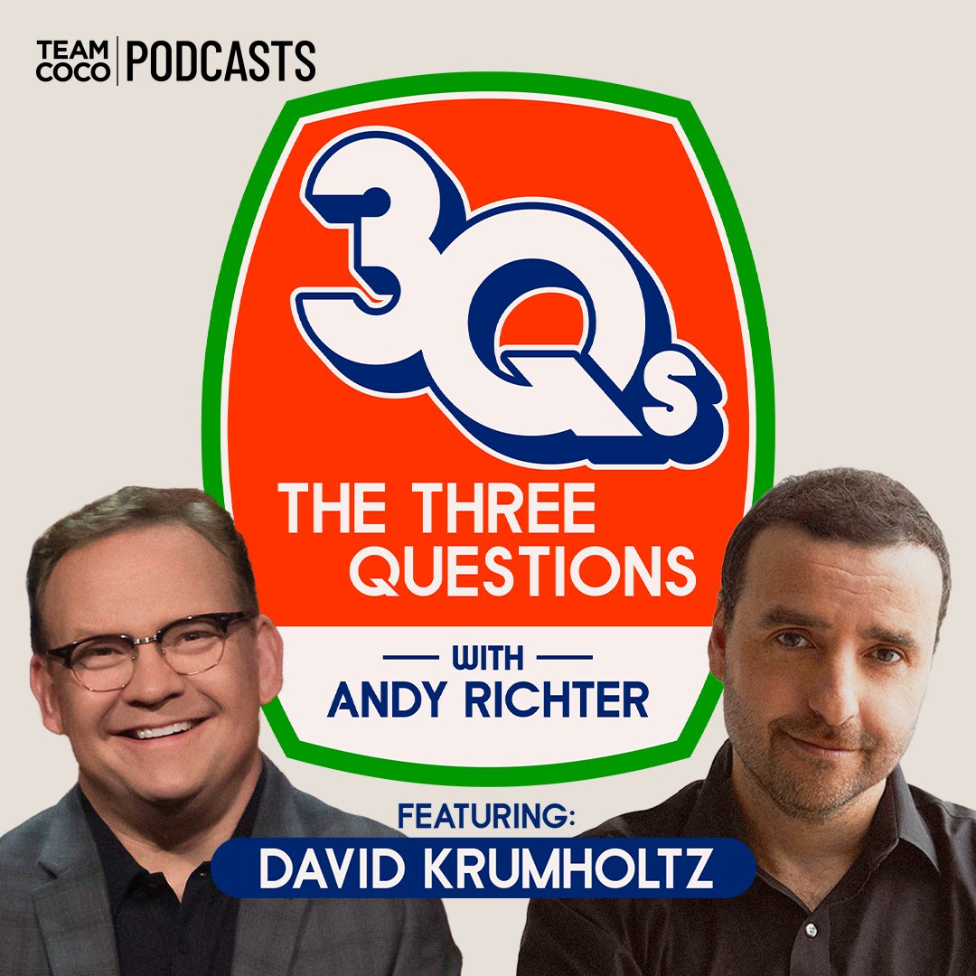 Today on #ThreeQuestions @Andyrichter sits down with actor David Krumholtz to discuss toilet renovations, playing bongos in a Grateful Dead cover band, his unbelievable Peter Sarsgaard anecdote, why he had to quit weed, and much more. Listen: listen.teamcoco.com/krum