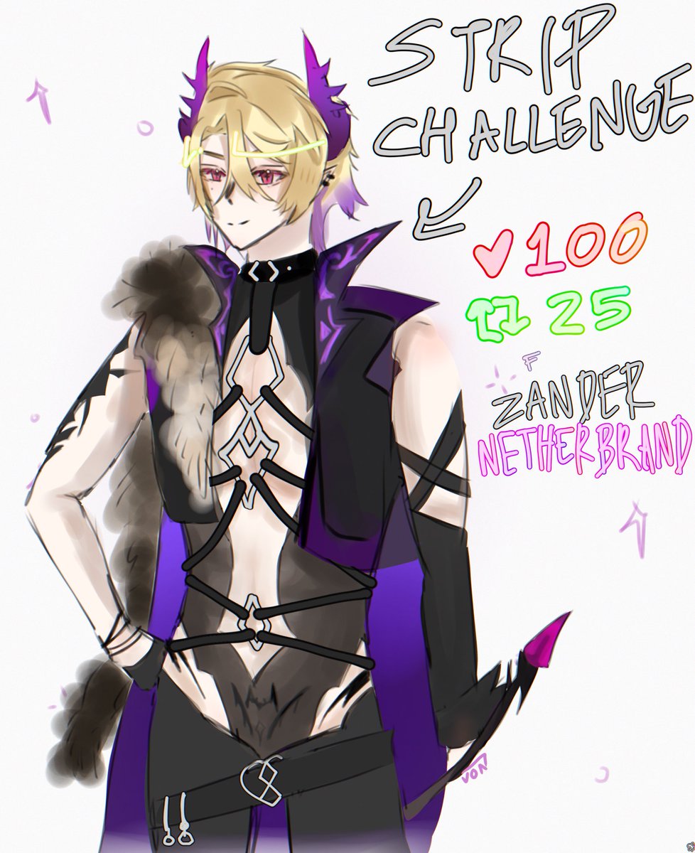 Well guys!! Strip challenge with zanny!!  (I’ll try my best 🙇😏)  #netherrizz