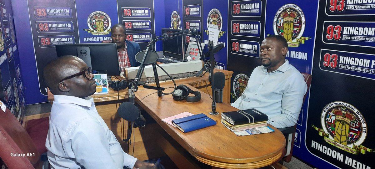 We are live in the studios of @kingdomfm93 sensitising the public on key provisions of the Tier 4 Act being implemented by @UgMicrofinAuth ....