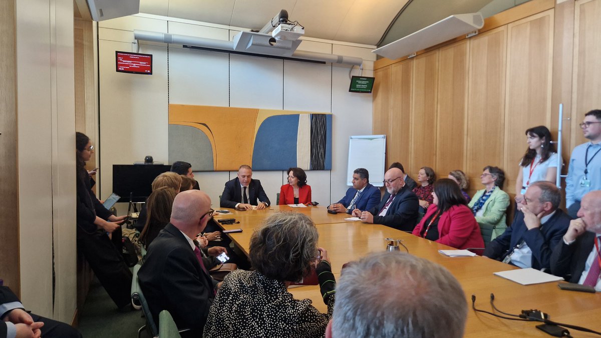 Chris Doyle (@doylech) on Twitter photo Tough for <a href="/hzomlot/">Husam Zomlot</a> to brief <a href="/PalestineAPPG/">APPG on Palestine</a> today, a man born in Rafah. It is a catastrophe on the ground. Rightly he calls for an arms embargo & sanctions. Tough for <a href="/hzomlot/">Husam Zomlot</a> to brief <a href="/PalestineAPPG/">APPG on Palestine</a> today, a man born in Rafah. It is a catastrophe on the ground. Rightly he calls for an arms embargo & sanctions.
