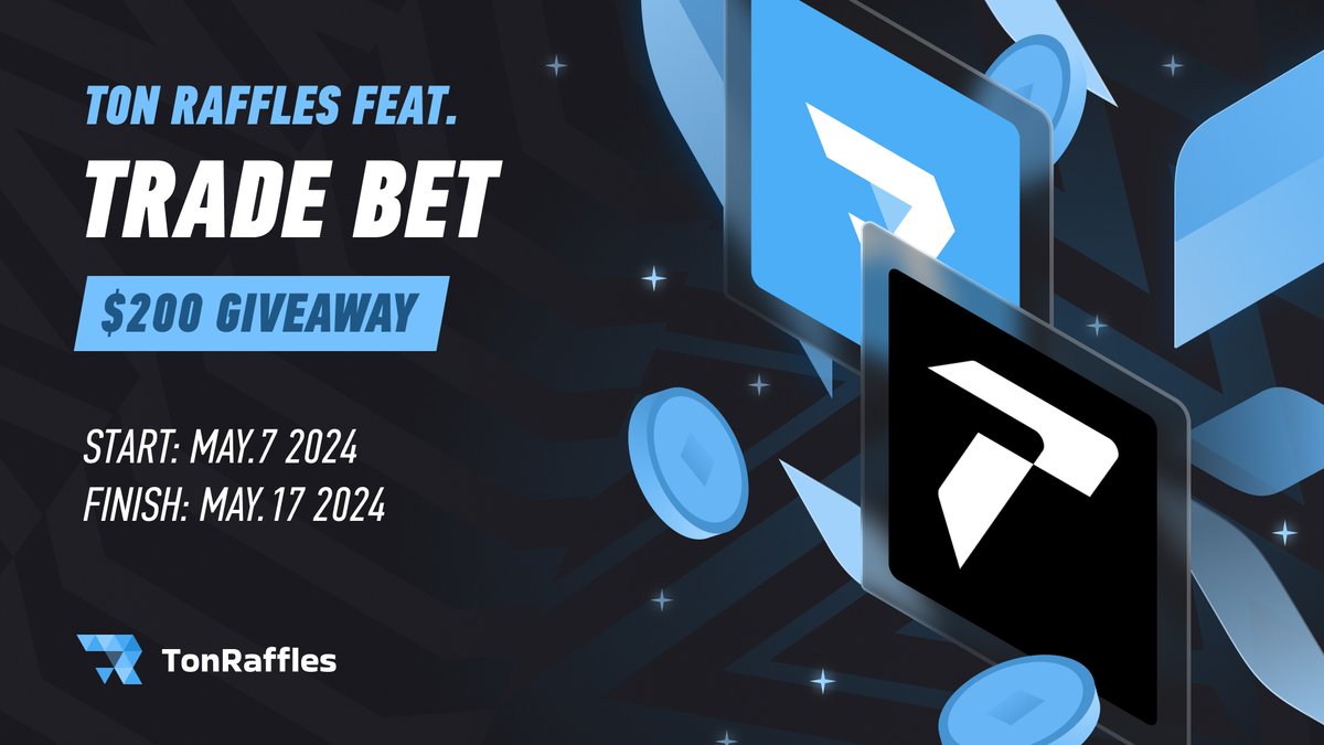 😱 New #Giveaway Alert: @TonRaffles & @tradebetx 🔥 $TRB - the utility token of the trading platform #TradeBet with options and limit orders for millions of #Telegram users! Congratulations to the team on launching monthly buyback and token burn of #TRB based on a portion of…