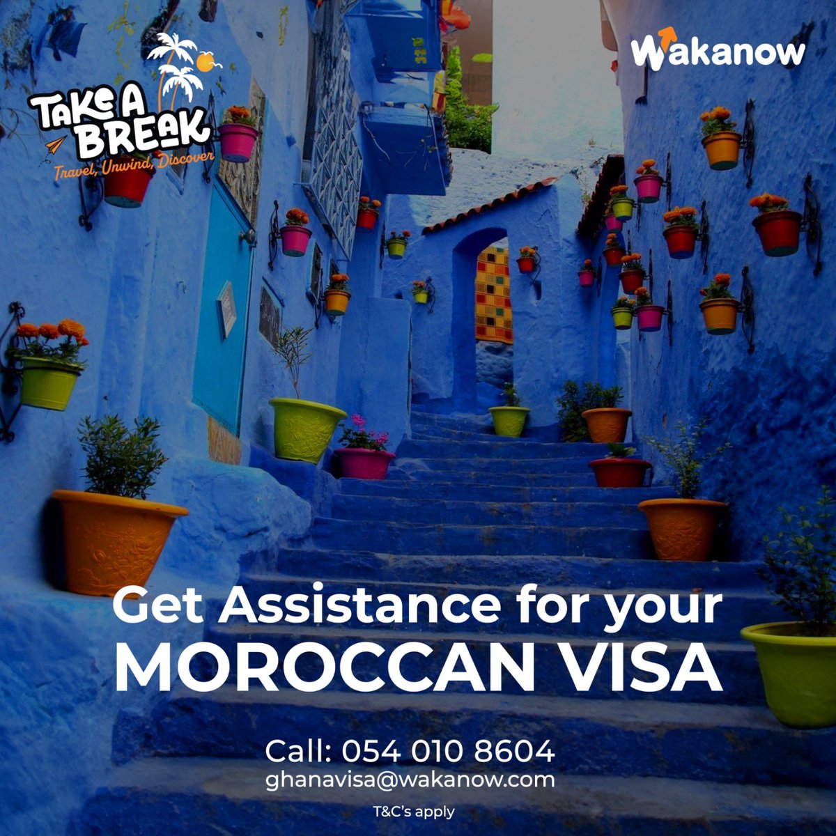 Discover Morocco with us this summer!! 
Call 0540108604 to get your visa now!

#VisitMorocco #VisaAssistance #TakeABreak