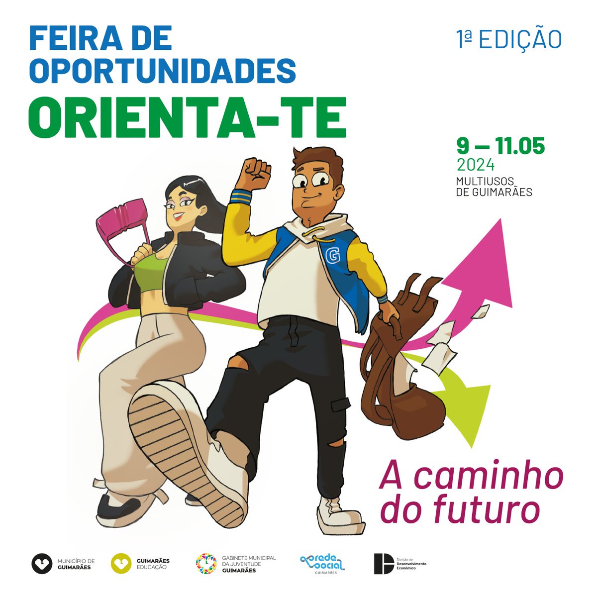Mais de 60 instituições de ensino, formação e emprego marcam presença 1ª Feira de Oportunidades de Guimarães ℹ️ egoi.me/73d3b3c