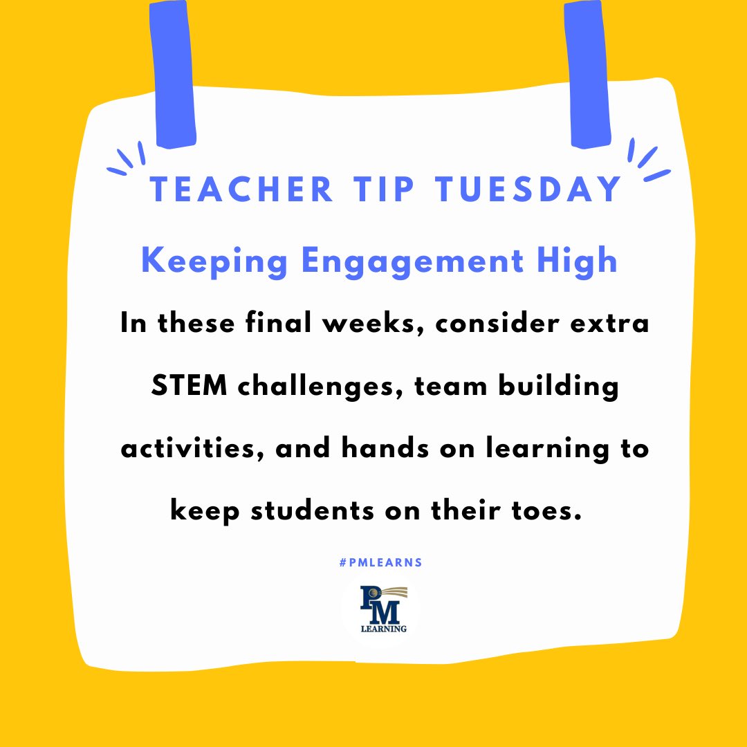 Check out the #PMLearns May email for a long list of engaging activities to keep students on their toes during our final weeks of school! #teachertiptuesday #pmlearns @pennmanor