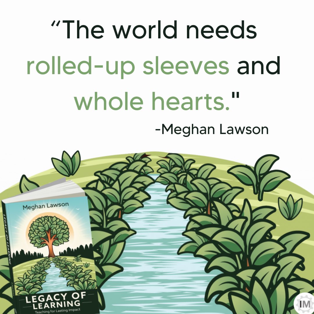 'The world needs rolled-up sleeves and whole hearts.' 
- @Meghan_Lawson #LegacyOfLearning
a.co/d/7s4mA5b
#tlap #dbcincbooks #LeadLAP