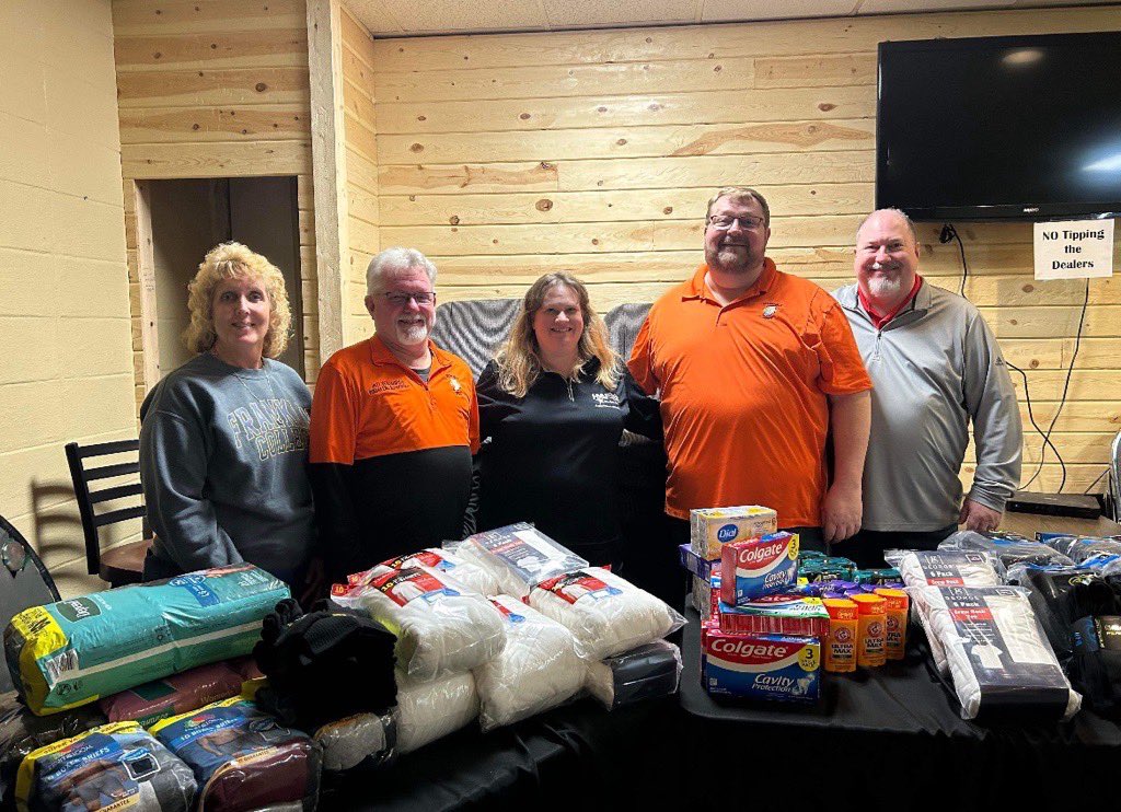 A big THANK YOU goes to Greenfield Elks #1720 for donating all of these essential items for our Hoosier Heroes ❤️ You guys are the best!