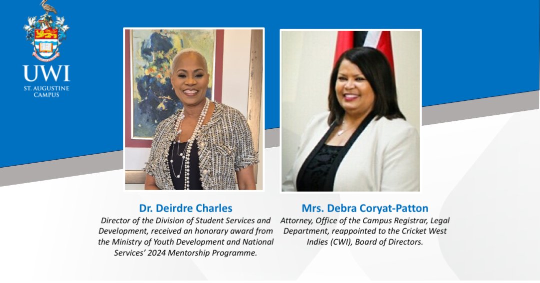 #News UWI Staffers Lauded for National and Regional Contributions. Read full release here: bit.ly/4brOB4d