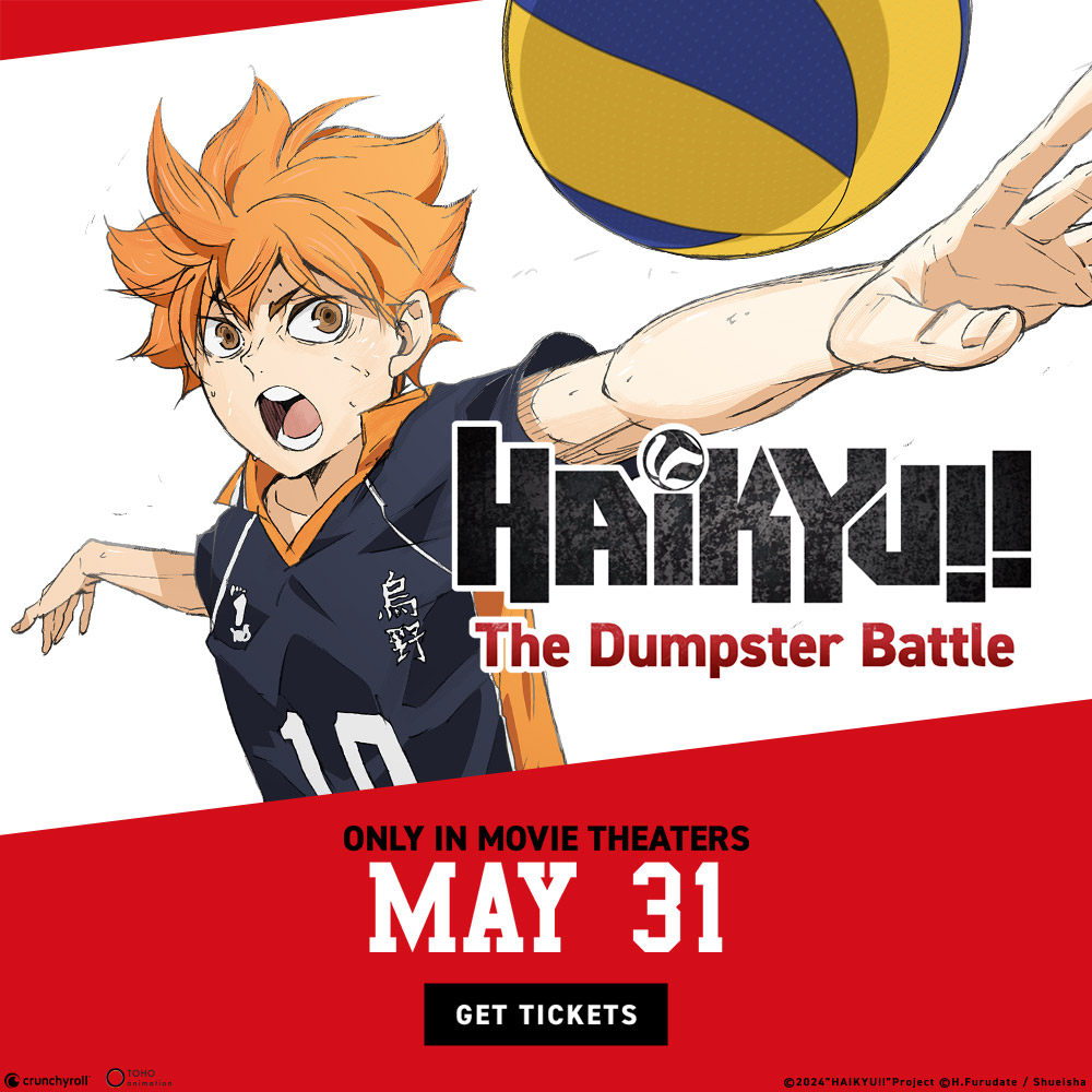 A game where it’s immediately “game over” if you lose. 🏐 The two teams’ fated battle reaches its fiery conclusion when HAIKYU!! The Dumpster Battle arrives in theaters next month. 🎟️ TICKETS ON SALE NOW 🎟️ Subbed: cinemark.com/movies/haikyu-… Dubbed: cinemark.com/movies/haikyu-…