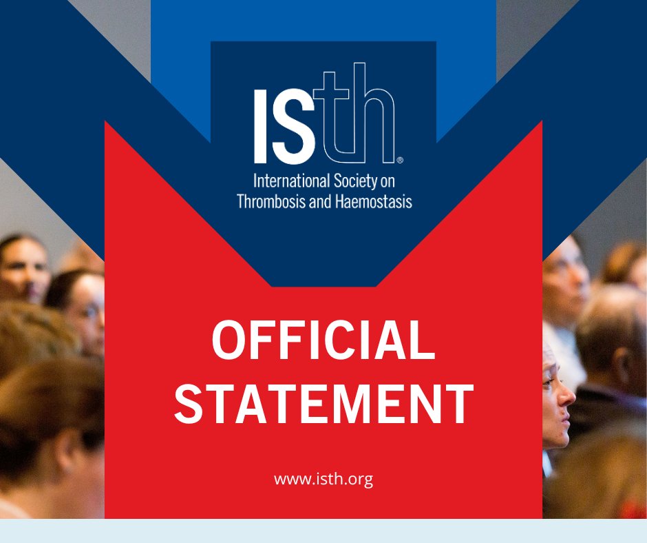 Please click here to read the official statement from the ISTH on the upcoming publication of its Hemophilia Treatment Guideline: isth.org/news/671909/St…