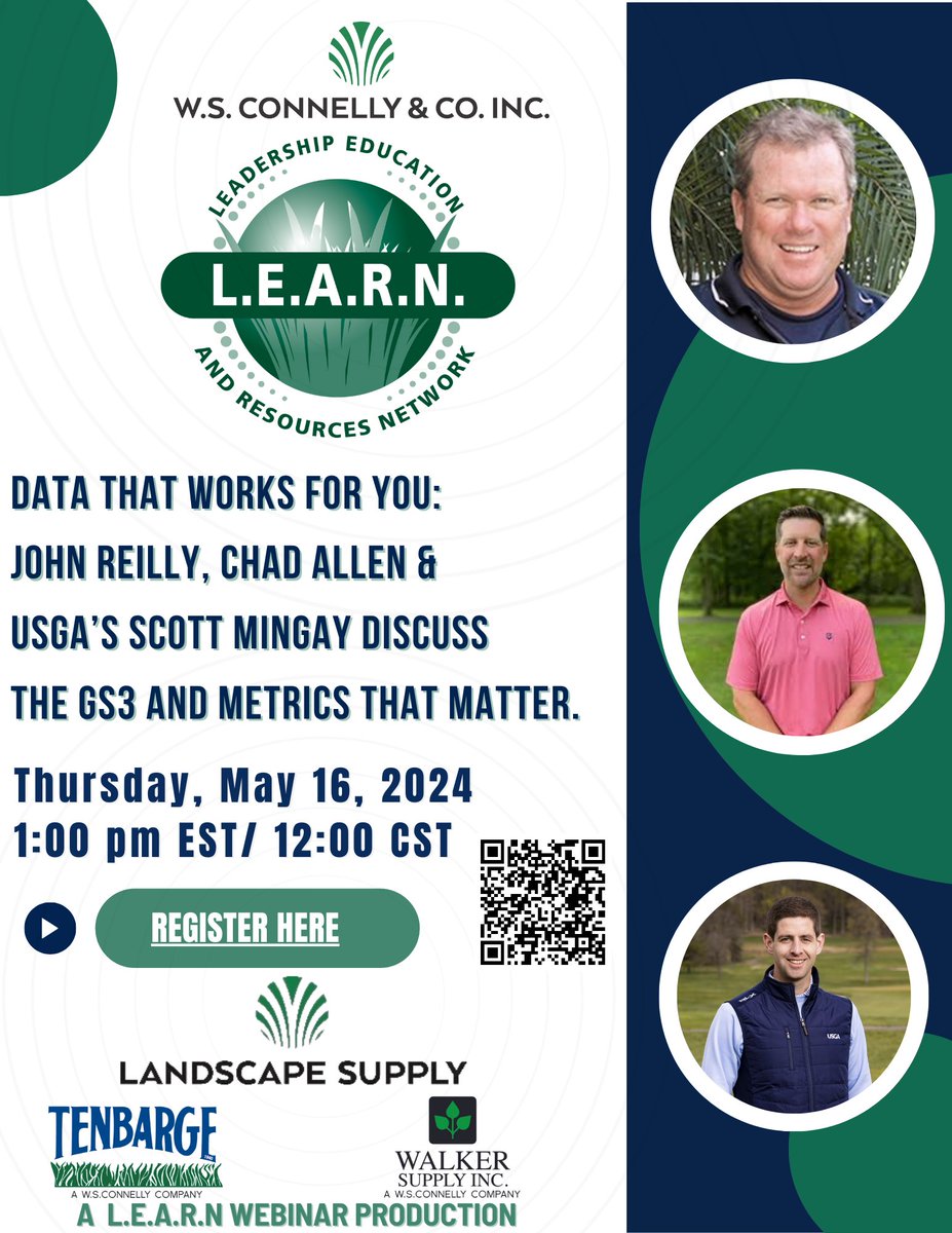 Education is our biggest differentiator. We believe in supporting the industry, its members and creating educational opportunities through our free webinar series to benefit you and the golf industry. The more we know, the more we grow. Join us on May 16 for another L.E.A.R.N.
