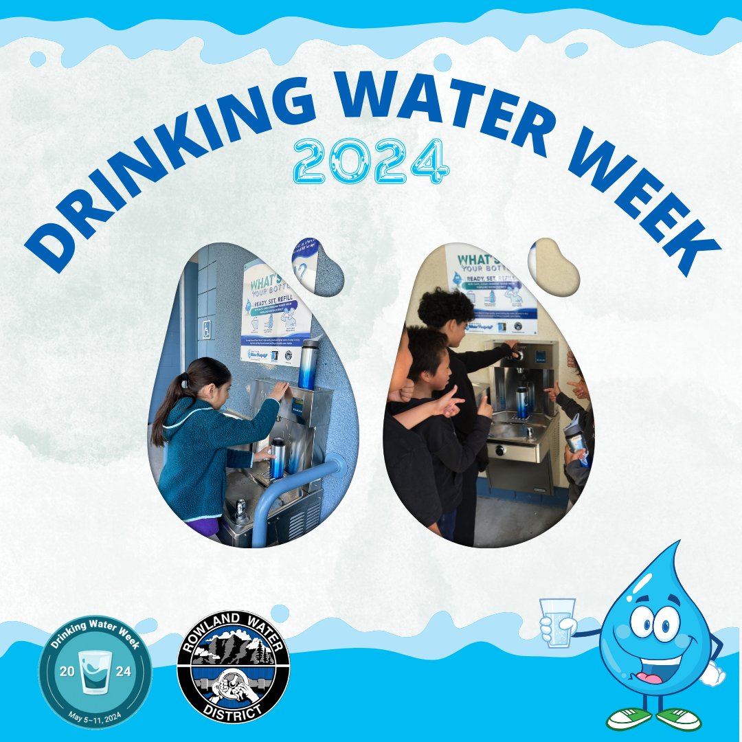 💧 It's Drinking Water Week! Let's celebrate this vital resource that keeps us healthy & hydrated. DYK that 10 of our schools are equipped w/ filling stations that #RWD installed? Let's cherish every drop & commit to preserving this precious liquid. 💙 #DiscoverRWD