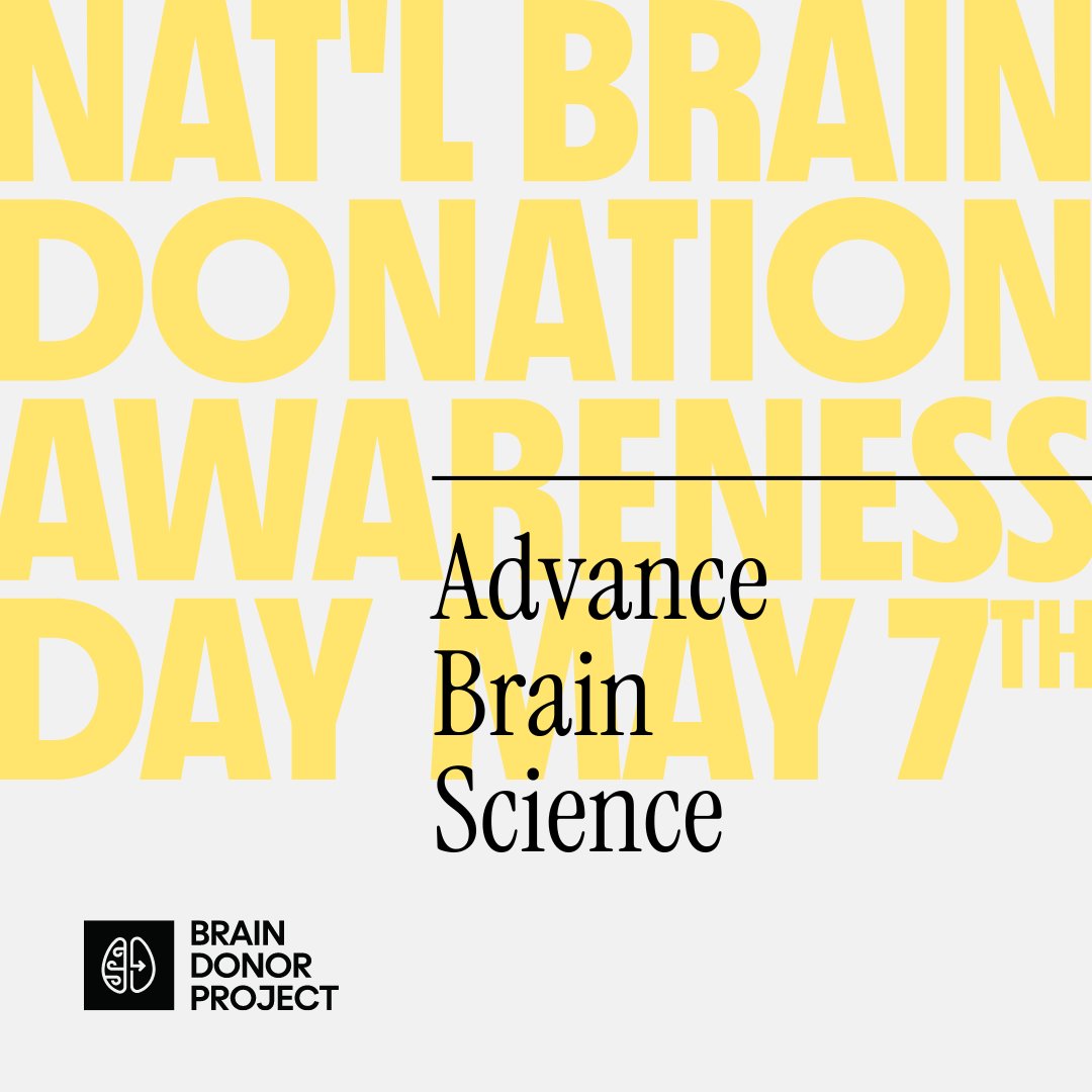 Breakthroughs in brain disease depend on studies using donated brains. One #brain can provide tissue for dozens – sometimes hundreds – of studies. In honor of annual National #BrainDonationAwarenessDay, consider this simple gift and learn more braindonorproject.org