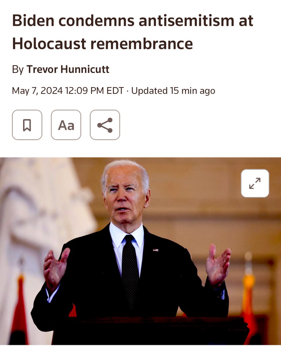 'Now here we are, not 75 years later, but just seven and a half months later, and people are already forgetting .that Hamas unleashed this terror. I have not forgotten, nor have you. And we will not forget.'