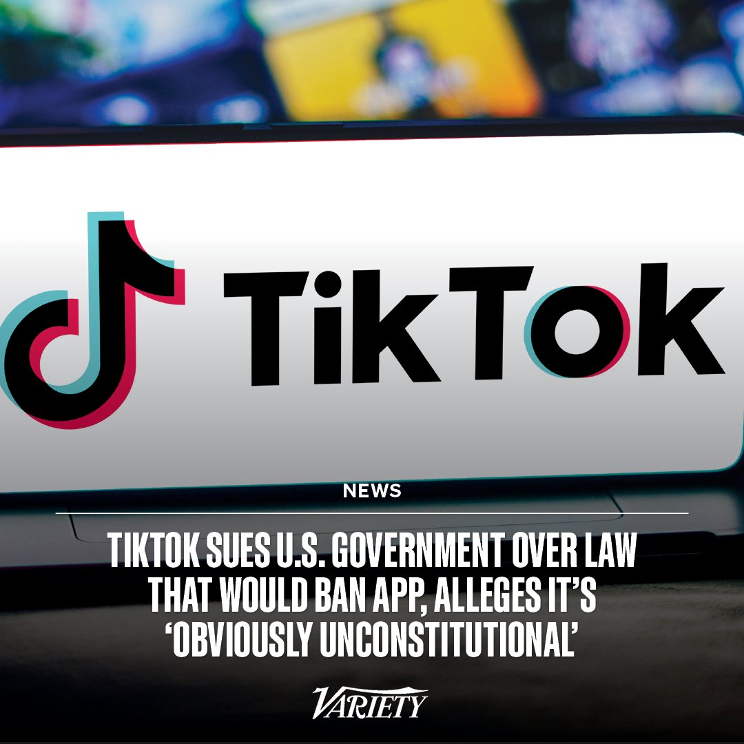As expected, TikTok filed a federal lawsuit seeking to overturn the U.S.’s new law that would force parent company ByteDance to sell the app — or face a nationwide ban. bit.ly/3yhiMN0