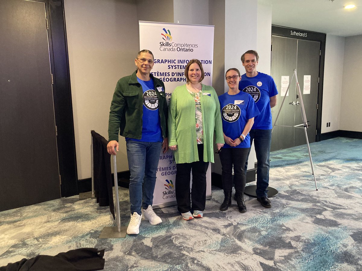 AngeAlexander88's tweet image. Thank you to the amazing @skillsontario #GIS judges for supporting this annual competition! @ally_9 @CountyofBruce @townofoakville @CityBrampton #gisambassadors #supportk12 #arcgisonline #arcgispro #arcgisstorymaps