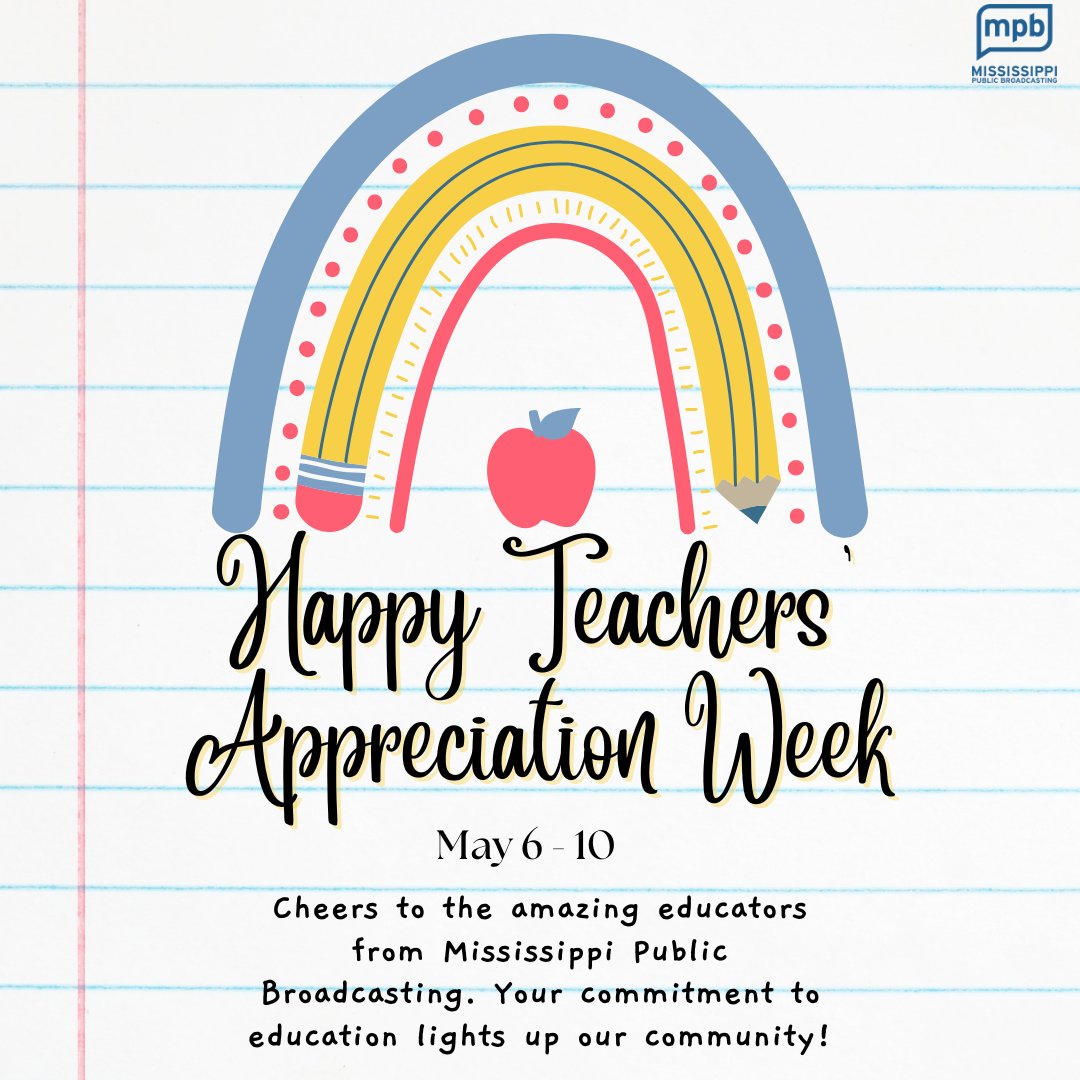 Celebrate educators this #TeacherAppreciationWeek! #MPB Educators are a huge part of the local programming. Name a teacher that made a difference for you personally. Was there more than one? What about current teachers for the kids in your life? #ThankATeacher 📚