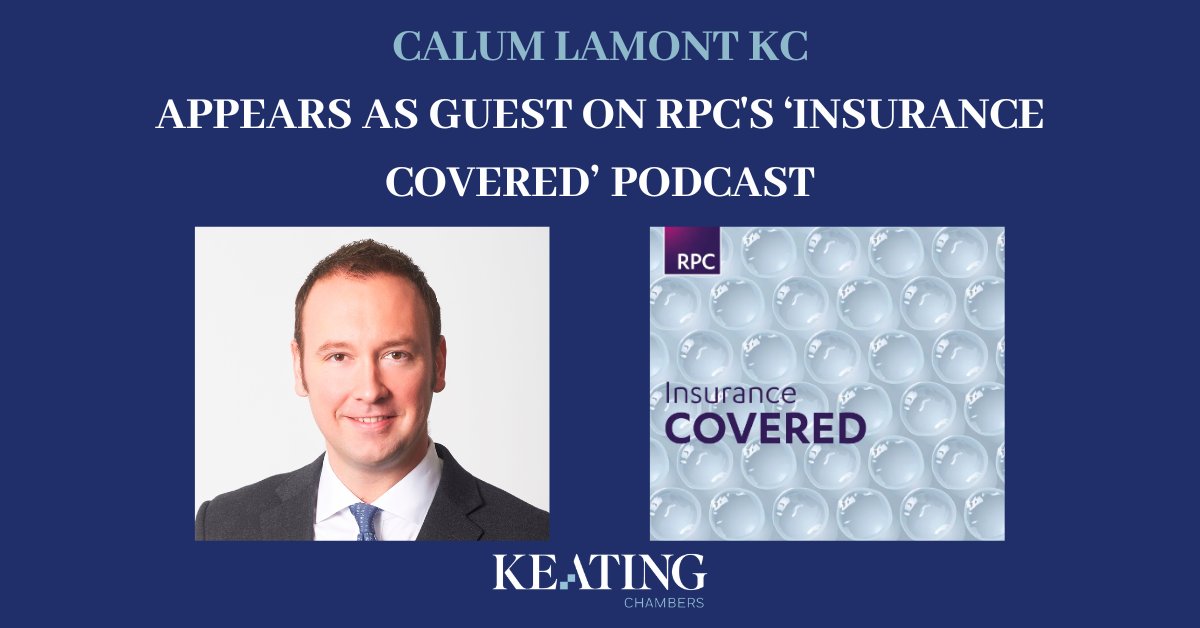 To celebrate this year's Star Wars Day on the 4th May, Keating Chambers’ Calum Lamont KC joined a Star Wars special episode of RPC's 'Insurance Covered' podcast. To listen to this episode, visit: shows.acast.com/insurance-cove…