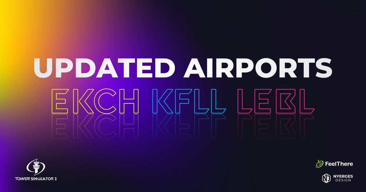 feelThere's tweet image. UPDATED! 👉 Copenhagen EKCH | Fort Lauderdale KFLL | Barcelona-El Prat LEBL for Tower! Simulator 3 by Nyerges Design ✈

Get it on our website or through our Portal! by FeelThere feelthere.com/portal/

#feelthere #tower #towersimulator3 #atc #airtrafficcontroller