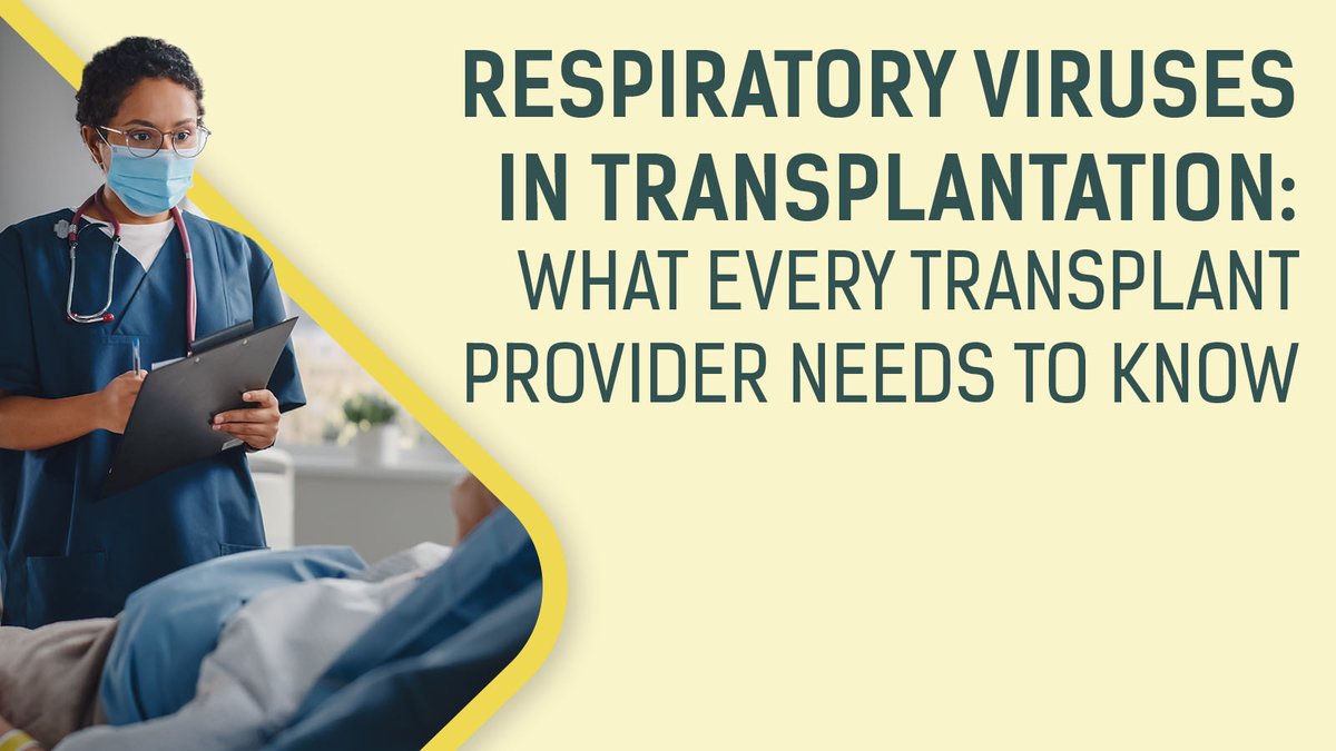 🌟 In-Depth Symposia Spotlight 🌟 More than ever, it's important to be aware of possible complications of respiratory viruses for transplant patients. Learn what you need to know from an esteemed panel at #ATC2024Philly bit.ly/3VJGr2i