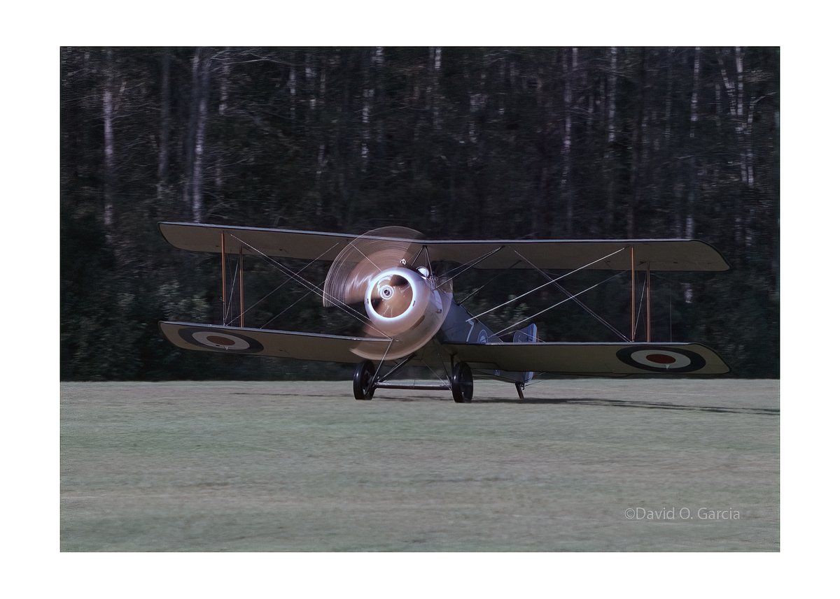 A Sopwith 1½ Strutter on the field of the Military Aviation Museum.  Nikon F4 with 80-200mm f2.8.  Fujicolor 400.