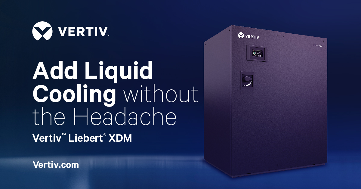 #LiquidCooling is now more attainable than ever. Avoid a complete overhaul, re-use existing components, and save time and money with the Vertiv™ Liebert® XDM, allowing for load-matching modulating capacity based on cooling demands. Learn more here: ms.spr.ly/6014YpW5q