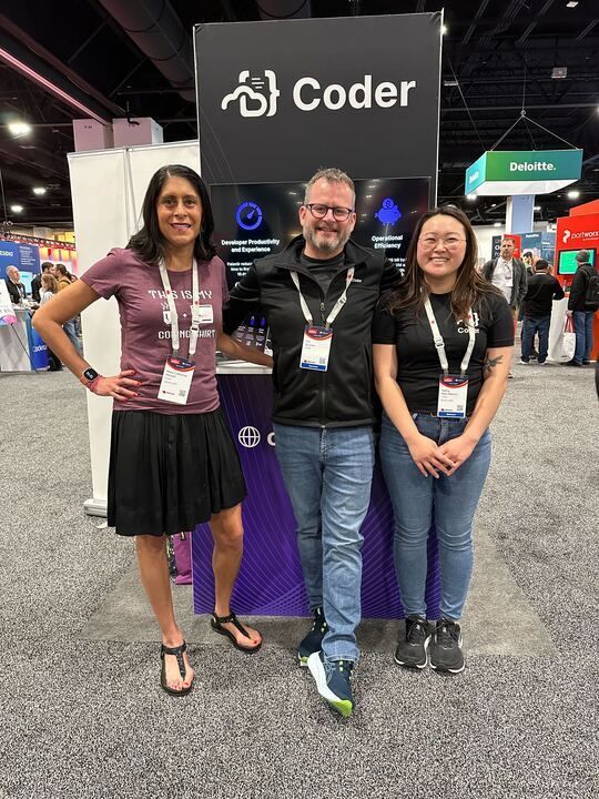 Swing by our booth at #RHSummit and explore how Coder on Red Hat OpenShift can enhance your #productivity with scalable dev environments. Don't forget to snag some fun swag like beanies and stickers while you're there! cdr.co/yNzk4MA