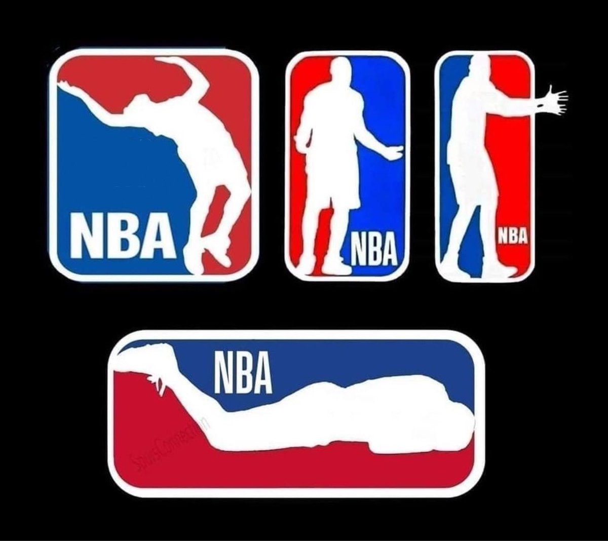 If Lebron was the NBA logo: