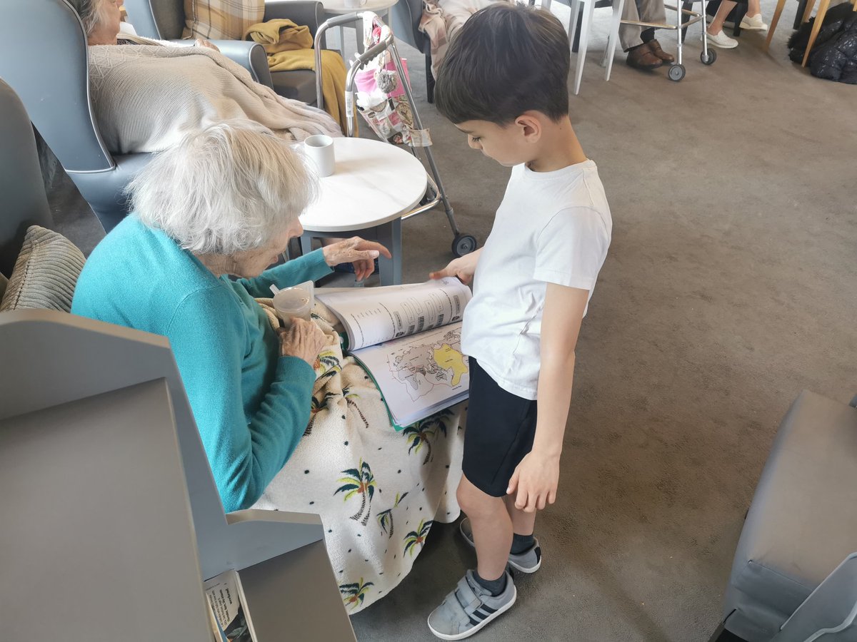 Some of our pupils loved developing their confidence and social skills at our local care home this afternoon. The residence enjoyed hearing them read and looking at their work. There were smilies all round!