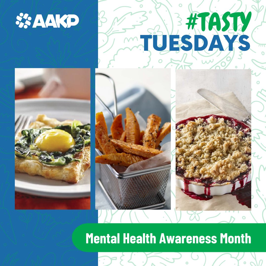 Eat well for mental health 🧠! This #MentalHealthMonth and #TastyTuesday, download AAKP’s nutritional resources, from AAKP Delicious! kidney-friendly recipes to AAKP’s Nutrition Counter and more! 🍴 Visit: ➡️bit.ly/AAKPbrochures ➡️bit.ly/AAKPRecipes