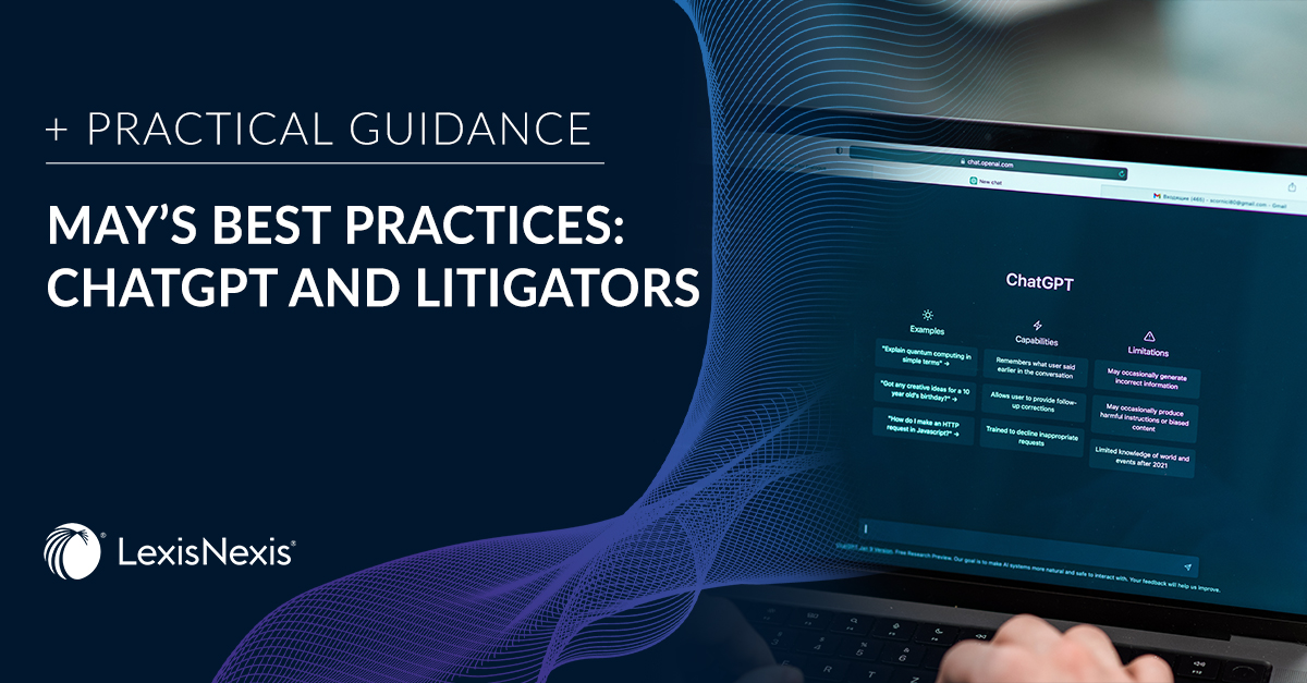 In this practice note on best practices, our expert author advises litigators on what you should consider when using ChatGPT or other artificial intelligence programs as tools in your practice and effective uses of ChatGPT in your daily practice. bit.ly/4a6iqX2