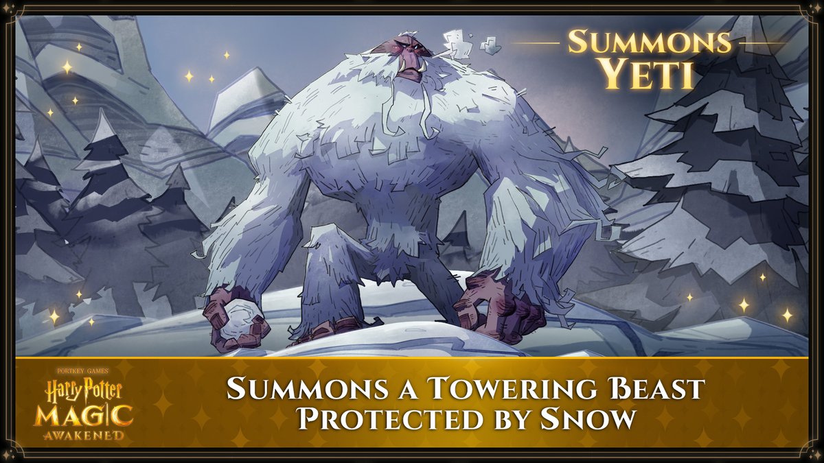 Are you currently using the new Yeti Summon in your deck? We'd love to hear how you're using this towering beast in your decks. #HarryPotter #MagicAwakened