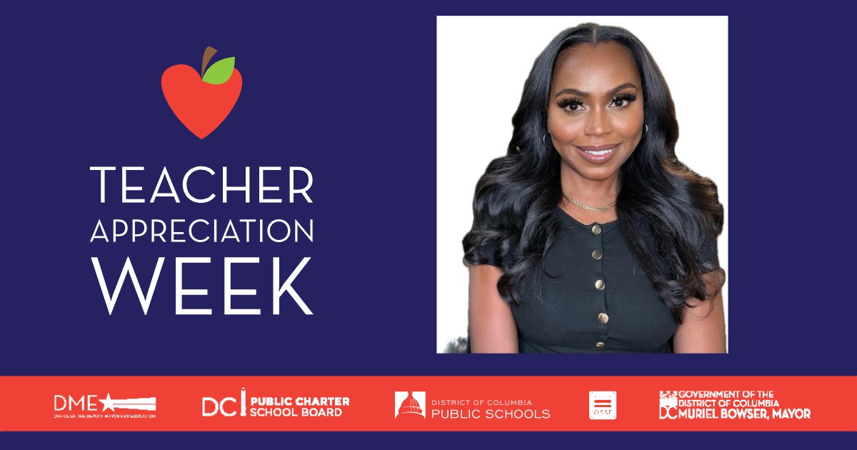 'My passion for teaching stems from the love that was poured into me by educators who believed in me despite my circumstances.' Samiyyah Blanford, @cwharrises teacher and #PAEMST finalist. #WeLoveDCTeachers