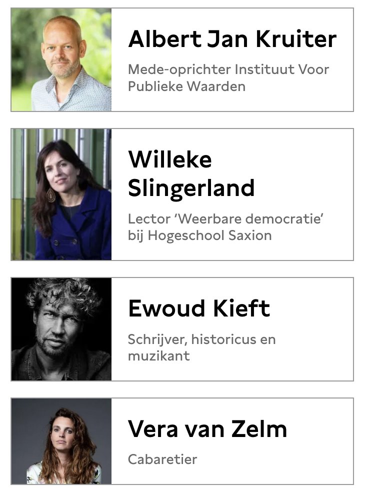 Zaterdag 1 juni organiseert <a href="/DeBalie/">De Balie</a> een avond nav het verschijnen van mijn boek Stuurloos. Met deze fantastische line up gaan we het o.a. hebben over de vraag hoe goed bestuur ertoe kan bijdragen dat we elkaar een beetje heel laten.

Reserveer je plaats debalie.nl/programma/stuu…