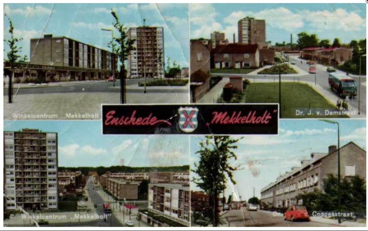 Het aandoenlijke aan de jaren '60 was dat iedere treurige wederopbouwwijk z'n eigen ansichtkaart had.