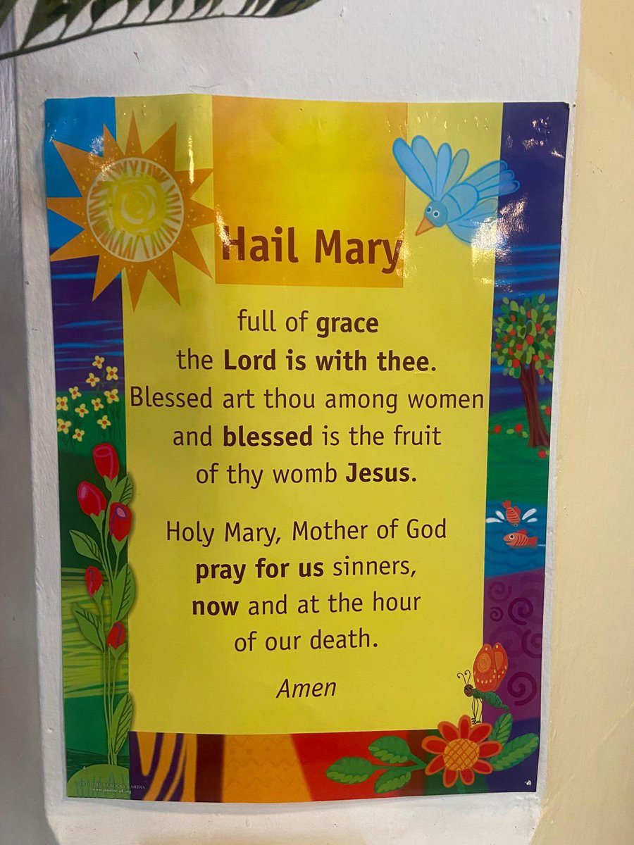 Class Beech went St. Mary’s church to visit the May altar today.