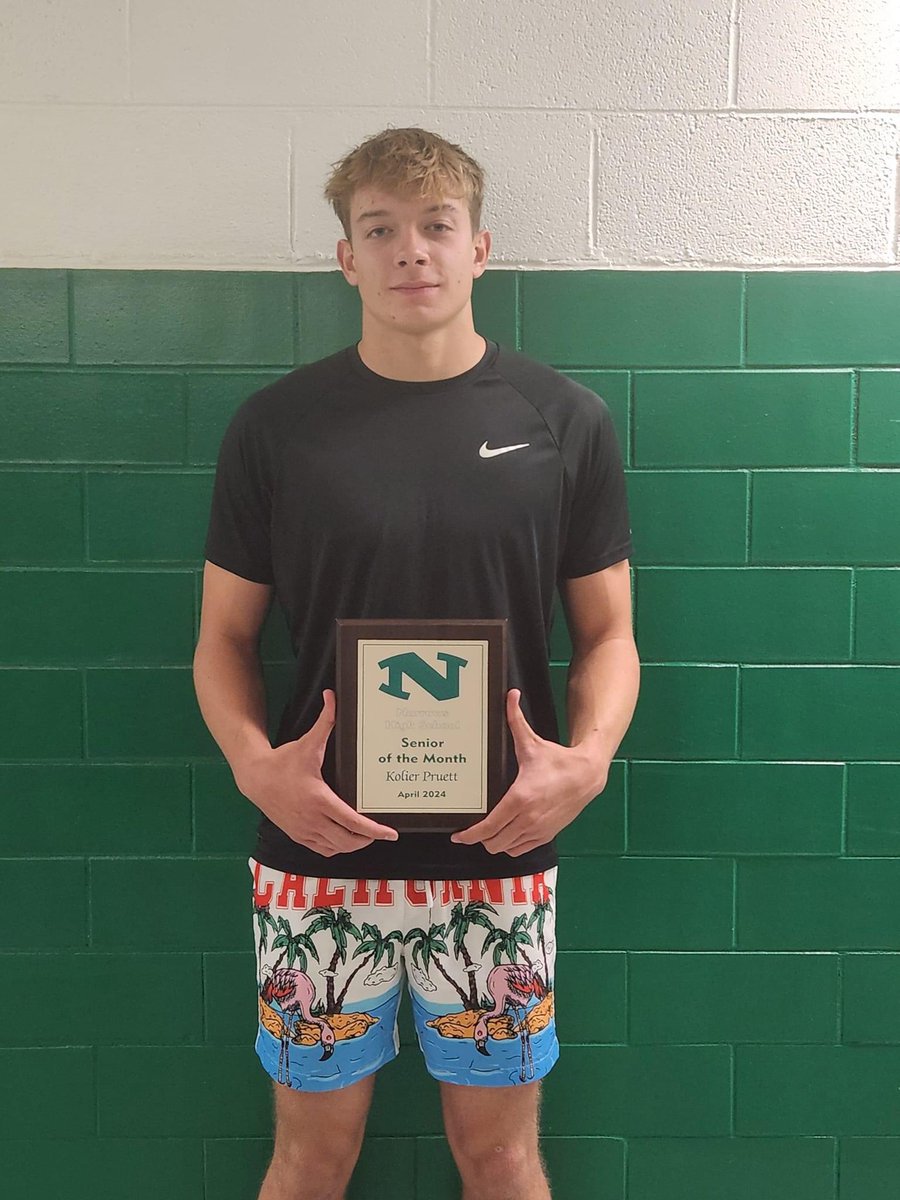 Congratulations Kolier on being named Student of the month for April. 👏👏